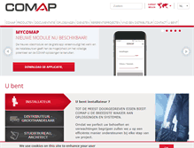Tablet Screenshot of comap.be